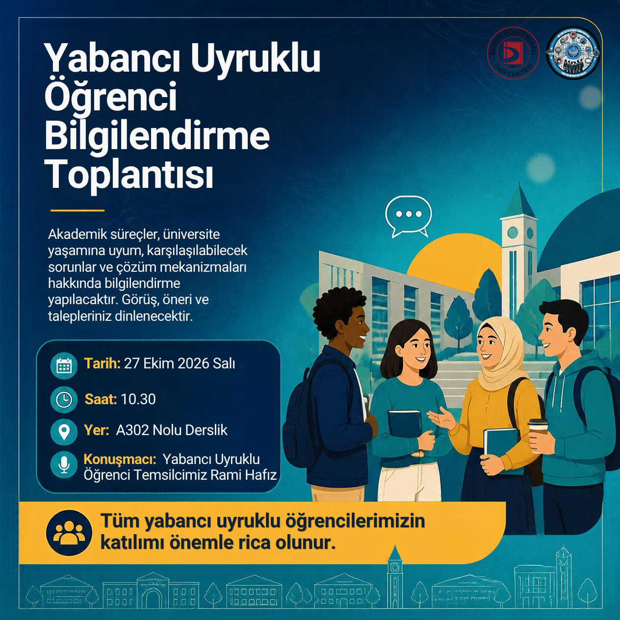 Yabancı Uyruklu Öğrenciler Bilgilendirme Toplantısı